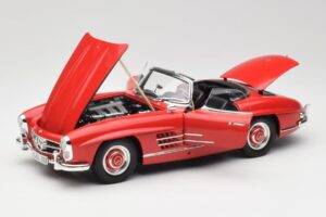 Mercedes 300 SL W198 Roadster Κόκκινο Με Σκληρή Οροφή Minichamps 1:18 180039041 Μέταλλο - εικόνα 2 από 8