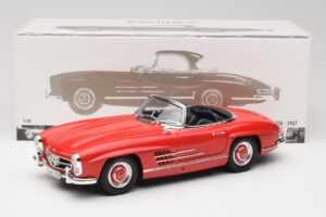 Mercedes 300 SL W198 Roadster Κόκκινο Με Σκληρή Οροφή Minichamps 1:18 180039041 Μέταλλο - εικόνα 8 από 8