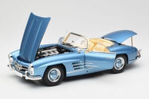 Mercedes 300 SL W198 Roadster Hardtop Light Blue Metallic Minichamps 1:18 180039042 Μέταλλο - εικόνα 2 από 9