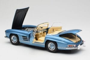 Mercedes 300 SL W198 Roadster Hardtop Light Blue Metallic Minichamps 1:18 180039042 Μέταλλο - εικόνα 6 από 9