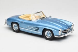 Mercedes 300 SL W198 Roadster Hardtop Light Blue Metallic Minichamps 1:18 180039042 Μέταλλο - εικόνα 7 από 9