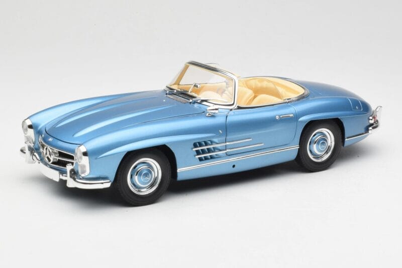 Mercedes 300 SL W198 Roadster Hardtop Light Blue Metallic Minichamps 1:18 180039042 Μέταλλο