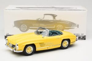 Mercedes 300 SL W198 Roadster Hardtop Signal Yellow Minichamps 1:18 180039044 Μέταλλο - εικόνα 9 από 9