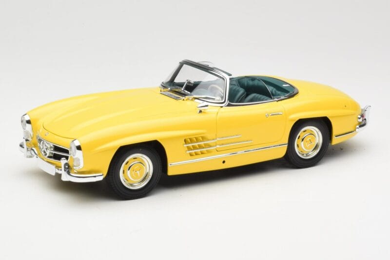 Mercedes 300 SL W198 Roadster Hardtop Signal Yellow Minichamps 1:18 180039044 Μέταλλο