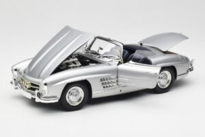 Mercedes 300 SL W198 Roadster Silver Metallic Minichamps 1:18 180039030 Μέταλλο - εικόνα 2 από 8