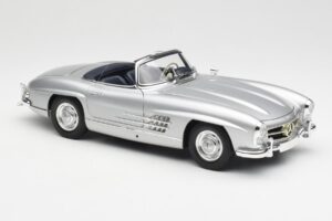 Mercedes 300 SL W198 Roadster Silver Metallic Minichamps 1:18 180039030 Μέταλλο - εικόνα 6 από 8