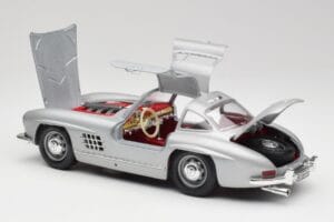 Mercedes 300 SL W198 Gullwing Silver Γκρι Bburago 1:18 3513 Μέταλλο - εικόνα 4 από 8
