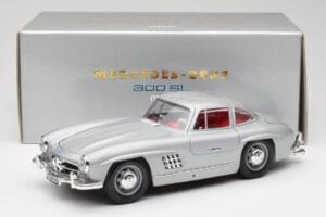Mercedes 300 SL W198 Gullwing Silver Γκρι Bburago 1:18 3513 Μέταλλο - εικόνα 8 από 8