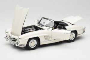 Mercedes 300 SL W198 Roadster Λευκό Με Μαλακή Οροφή Minichamps 1:18 180039034 Μέταλλο - εικόνα 2 από 9