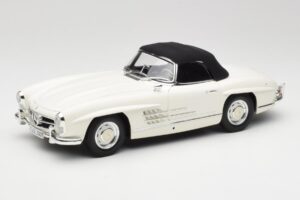 Mercedes 300 SL W198 Roadster Λευκό Με Μαλακή Οροφή Minichamps 1:18 180039034 Μέταλλο - εικόνα 3 από 9