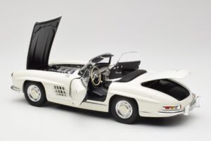 Mercedes 300 SL W198 Roadster Λευκό Με Μαλακή Οροφή Minichamps 1:18 180039034 Μέταλλο - εικόνα 6 από 9