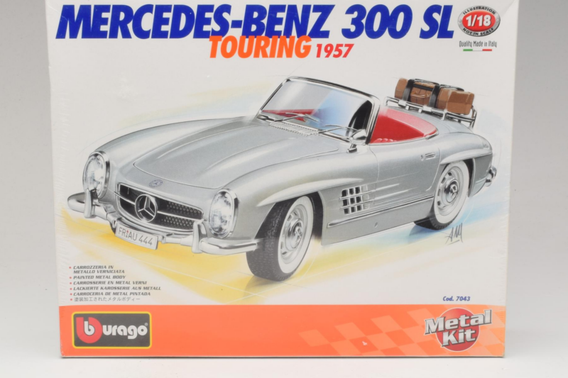 Mercedes 300SL Roadster Ασημί Bburago 1:18 7043 Μέταλλο
