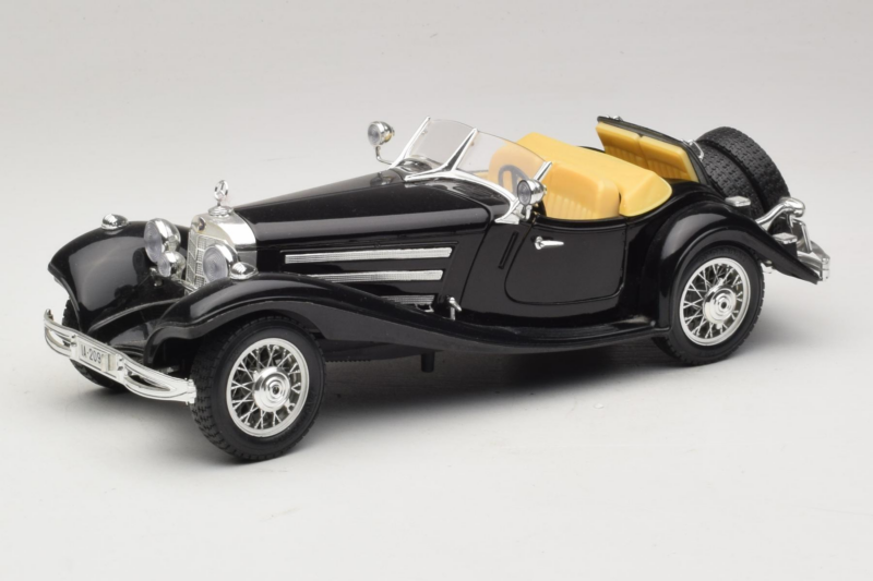 Mercedes 500K Roadster Μαύρο Bburago 1:18 3020-P2 Μέταλλο
