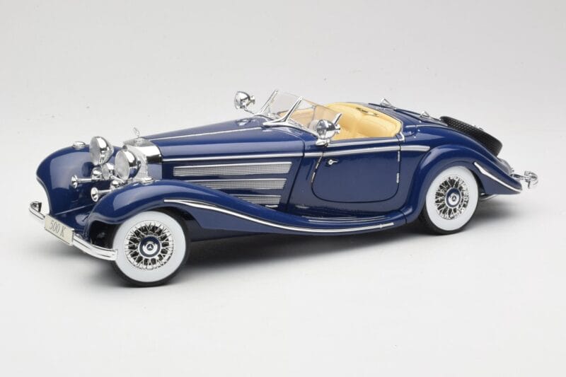 Mercedes 500K Special Roadster Μπλε Maisto 1:18 56059 Μέταλλο