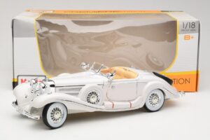 Mercedes 500K Special Roadster Λευκό Premiere Edition Maisto 1:18 536055 Μέταλλο - εικόνα 8 από 8