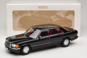 Mercedes 560 SEL W126 Μαύρο Με Κόκκινο Εσωτερικό Norev 1:18 183788 Μέταλλο - εικόνα 2 από 8
