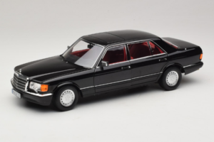 Mercedes 560 SEL W126 Μαύρο Με Κόκκινο Εσωτερικό Norev 1:18 183788 Μέταλλο