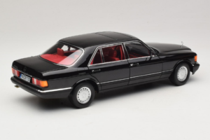 Mercedes 560 SEL W126 Μαύρο Με Κόκκινο Εσωτερικό Norev 1:18 183788 Μέταλλο - εικόνα 5 από 8