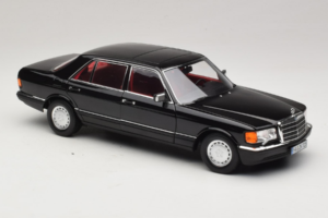 Mercedes 560 SEL W126 Μαύρο Με Κόκκινο Εσωτερικό Norev 1:18 183788 Μέταλλο - εικόνα 6 από 8