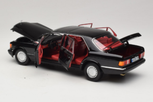 Mercedes 560 SEL W126 Μαύρο Με Κόκκινο Εσωτερικό Norev 1:18 183788 Μέταλλο - εικόνα 7 από 8