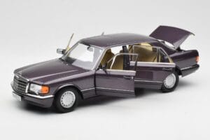 Mercedes 560 SEL W126 Μωβ Metallic Norev 1:18 183544 Μέταλλο - εικόνα 2 από 8