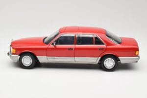 Mercedes 560 SEL W126 Κόκκινο Norev 1:18 183463 Μέταλλο - εικόνα 4 από 8