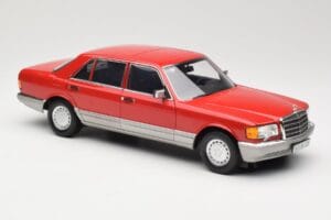 Mercedes 560 SEL W126 Κόκκινο Norev 1:18 183463 Μέταλλο - εικόνα 6 από 8