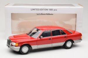 Mercedes 560 SEL W126 Κόκκινο Norev 1:18 183463 Μέταλλο - εικόνα 8 από 8