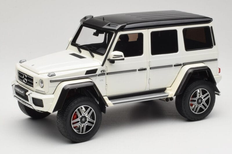 Mercedes G 63 AMG 4x4 Squared Polar White Almost Real 1:18 820203 Μέταλλο
