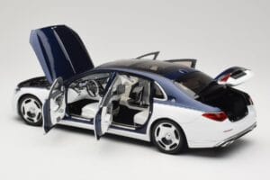 Mercedes Maybach S-Class Z223 Nautical Blue Diamond White Almost Real 1:18 820126 Μέταλλο - εικόνα 5 από 8