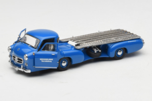 Mercedes Renntransporter Blue Wonder CMC 1:43 M-036K Μέταλλο - εικόνα 2 από 8