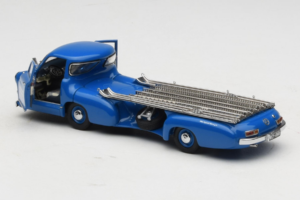 Mercedes Renntransporter Blue Wonder CMC 1:43 M-036K Μέταλλο - εικόνα 5 από 8