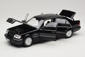 Mercedes S-Class W140 S600 Obsidian Black Metallic Norev 1:18 183045 Μέταλλο - εικόνα 2 από 8