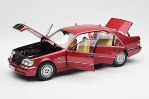 Mercedes S500 W140 Κόκκινο Metallic Norev 1:18 183579 Μέταλλο - εικόνα 2 από 8