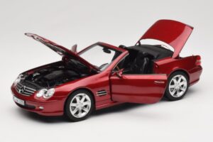 Mercedes SL 500 R230 Red Metallic Περιορισμένη Έκδοση Norev 1:18 183841 Μέταλλο - εικόνα 2 από 8