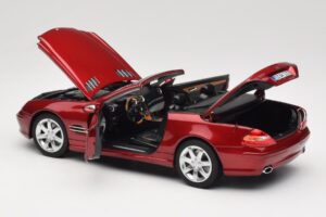 Mercedes SL 500 R230 Red Metallic Περιορισμένη Έκδοση Norev 1:18 183841 Μέταλλο - εικόνα 5 από 8