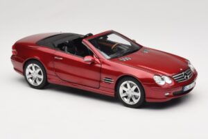 Mercedes SL 500 R230 Red Metallic Περιορισμένη Έκδοση Norev 1:18 183841 Μέταλλο - εικόνα 6 από 8