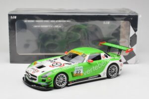 Mercedes AMG SLS C197 GT3 MS Racing #22 V. Sigacev / C. Stoll ADAC GT Masters 2011 Minichamps 1:18 151113102 Μέταλλο - εικόνα 6 από 6