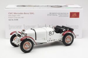 Mercedes SSKL R. Caracciola / W. Sebastian Mille Miglia Winner 1931 CMC 1:18 M-055 Μέταλλο - εικόνα 6 από 6