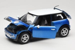 Mini Cooper R50 Μπλε με Λευκή Οροφή Mondo Motors 1:18 MINI004 Μέταλλο - εικόνα 2 από 8
