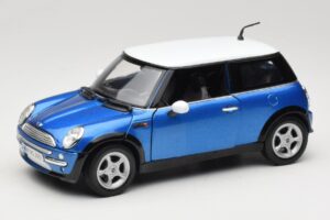 Mini Cooper R50 Μπλε με Λευκή Οροφή Mondo Motors 1:18 MINI004 Μέταλλο
