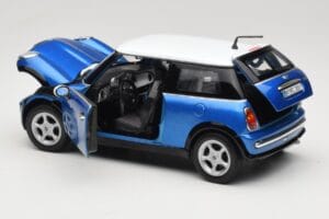 Mini Cooper R50 Μπλε με Λευκή Οροφή Mondo Motors 1:18 MINI004 Μέταλλο - εικόνα 5 από 8