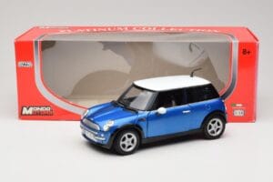Mini Cooper R50 Μπλε με Λευκή Οροφή Mondo Motors 1:18 MINI004 Μέταλλο - εικόνα 8 από 8