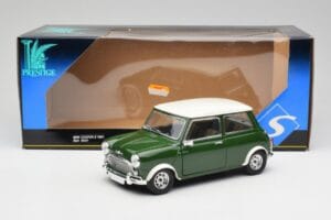 Mini Cooper S British Racing Πράσινο & Old English Λευκό Solido 1:18 8021 Μέταλλο - εικόνα 8 από 8
