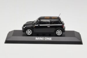 Mini One R50 Μαύρο Με Μαύρη Οροφή Minichamps 1:43 MINI005 Μέταλλο