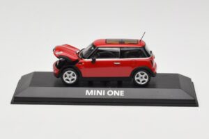 Mini One R50 Κόκκινο Με Κόκκινη Οροφή Minichamps 1:43 MINI001 Μέταλλο - εικόνα 5 από 5