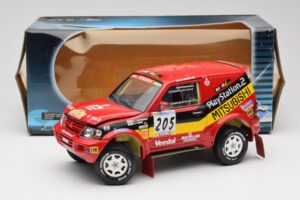 Mitsubishi Pajero Rallye Raid #205 Paris-Dakar Rally 2001 Solido 1:18 9022 Μέταλλο - εικόνα 8 από 8