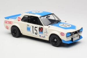 Nissan Skyline 2000GT-R KPGC10 #15 K. Takahashi Nissan Works JTCC 1972 Kyosho 1:18 08122B Μέταλλο - εικόνα 6 από 8