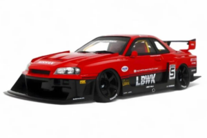 Nissan Skyline ER34 LB Super Silhouette Active Red GT Spirit 1:18 GT570 Ρητίνη