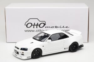 Nissan Skyline GT-R BNR34 by KRC Pearl White Otto 1:18 OT1135 Ρητίνη - εικόνα 6 από 6
